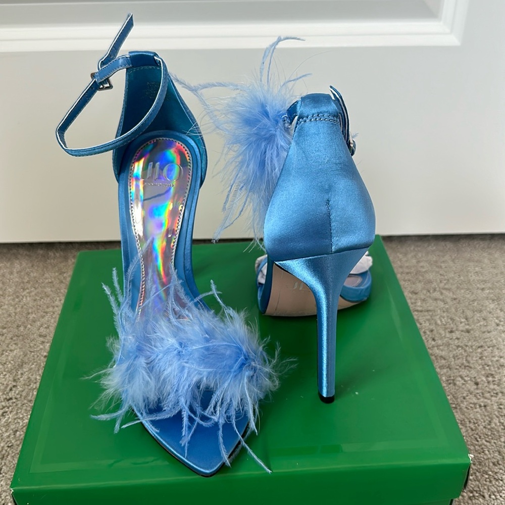 Size 7.5 blue stilettos from JLO.